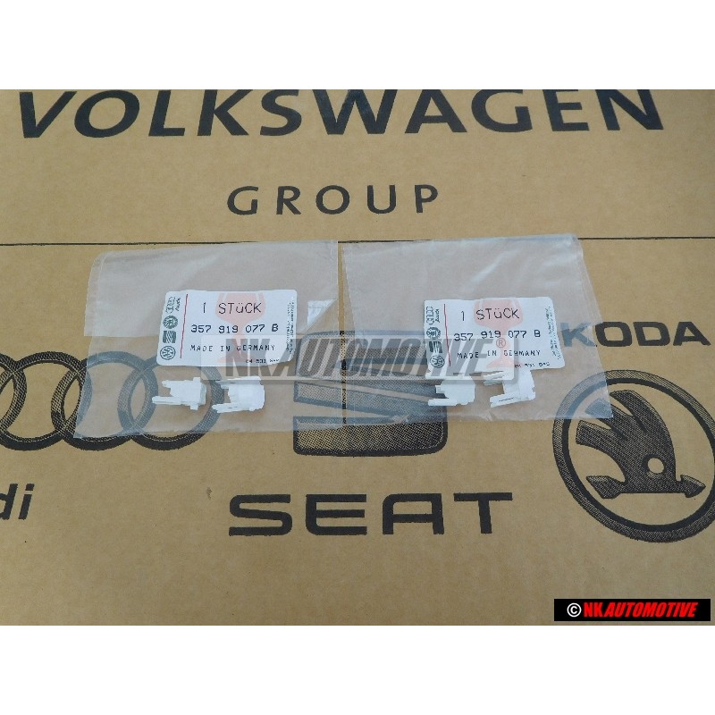 2x VW Original Soporte P. Diodo Luminoso - 357919077B