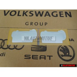 2x VW Original CLASSIC LINE Lado Rotulo Insignia Emblema - 155853687L BWV
