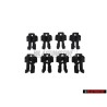 8x Audi Original Clip - 811853329E