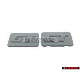 2x VW Original PASSAT GT Lado Rotulo Insignia Emblema PrimeRojo - 357853688B GRU