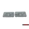 2x VW Original PASSAT GT Lado Rotulo Insignia Emblema PrimeRojo - 357853688B GRU