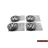 4x VW Original Tapacubos Negro/Antracita Metalizado - 7L6601149 RVC