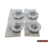 4x VW Original Tapacubos Cromo - 1H0601149S FED