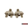 2x VW Original Retainer For Sun Visor Corn Silk Beige - 1S0857561 95T