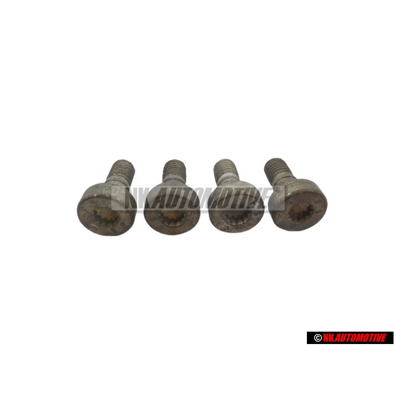 4x VW Original Tornillo Cilindrico Con Cabeza De Estrella Interior - N 90321602