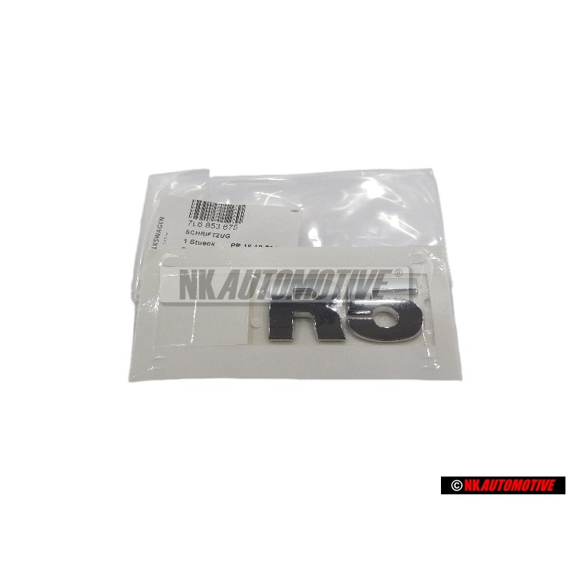 VW Original R5 Trasero Rotulo Insignia Emblema Cromo - 7L6853675