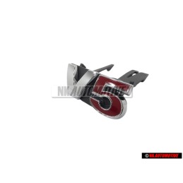 VW Original V5 Frente Rotulo Insignia Emblema Cromo Rojo - 1J5853679D GQF