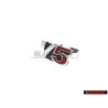 VW Original V5 Frente Rotulo Insignia Emblema Cromo Rojo - 1J5853679D GQF
