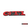 VW Original GTI Trasero Rotulo Insignia Emblema Rojo - 1H6853687AJQN5