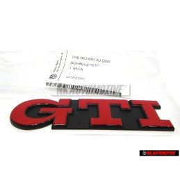VW Original GTI Trasero Rotulo Insignia Emblema Rojo - 1H6853687AJQN5