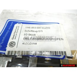 VW Original GTI Trasero Rotulo Insignia Emblema Cromo - 1H6853687AJZ10