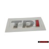 VW Original TDI Trasero Rotulo Insignia Emblema Cromo Rojo - 2H0853675B GQF