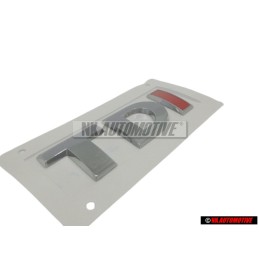VW Original TDI Trasero Rotulo Insignia Emblema Cromo Rojo - 2H0853675B GQF