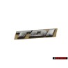 VW Original TDI Trasero Rotulo Insignia Emblema Cromo - 701853675B Z10