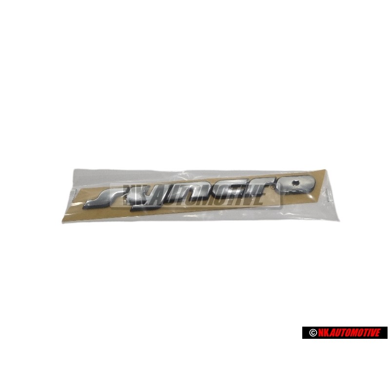VW Original SYNCRO Trasero Rotulo Insignia Emblema Cromo - 701853675A Z10