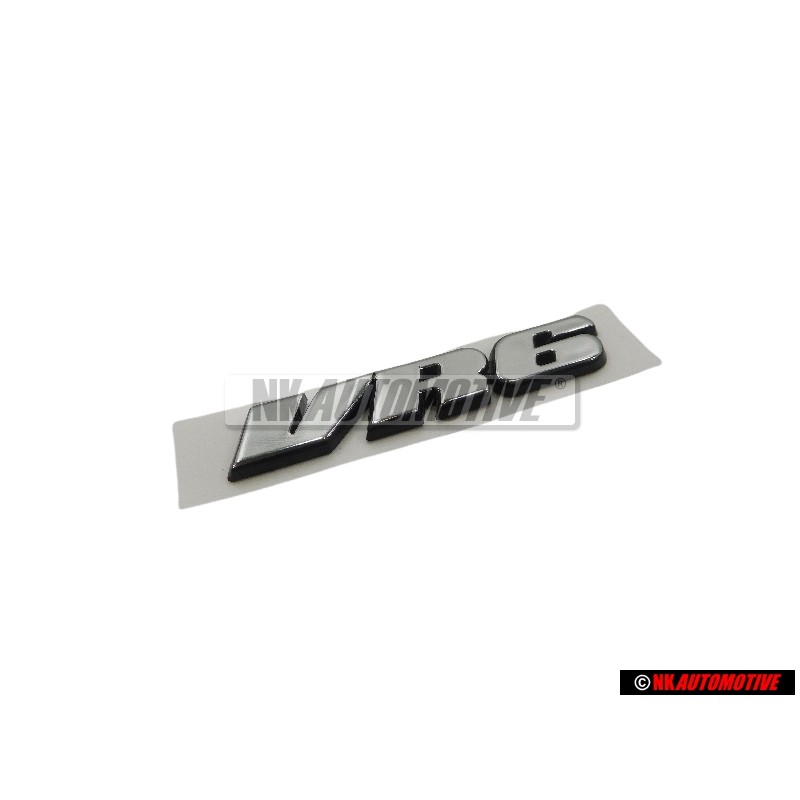 VW Original VR6 Trasero Rotulo Insignia Emblema Cromo - 3A0853675 Z10