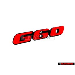 VW Original G60 Frente Rotulo Insignia Emblema Rojo - 535853679 QN5