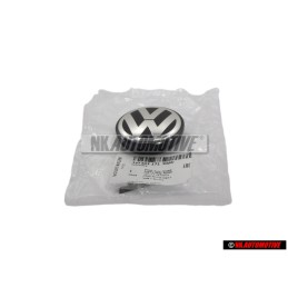 VW Original Tapa Protectora Negro Satinado/Brillo Cromo - 1J0601171 XRW