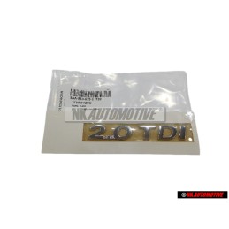 VW Original 2.0 TDI Trasero Rotulo Insignia Emblema Cromo - 3AA853675E 739