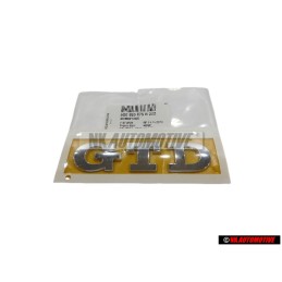 VW Original GTD Trasero Rotulo Insignia Emblema Cromo - 5G0853675R 2ZZ