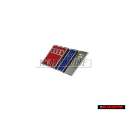 Audi Original S6 PLUS Frente Rotulo Insignia Emblema Cromo Rojo - 4A5853736D 2ZZ