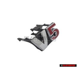 VW Original V5 Frente Rotulo Insignia Emblema Cromo Rojo - 1J6853679F GQF