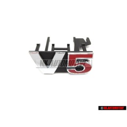 VW Original V5 Frente Rotulo Insignia Emblema Cromo Rojo - 1J6853679F GQF