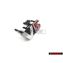 VW Original V5 Frente Rotulo Insignia Emblema Cromo Rojo - 1J6853679F GQF