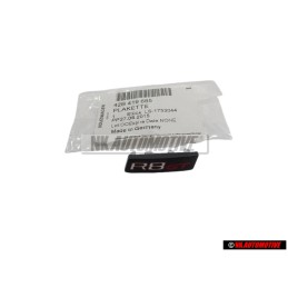 Audi Original R8 GT Volante Rotulo Insignia Emblema Negro Cromo Rojo - 42B419685