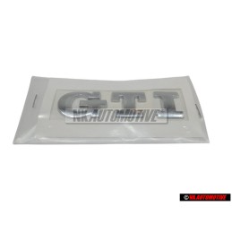 VW Original GTI Trasero Rotulo Insignia Emblema Cromo - 6N0853675 739