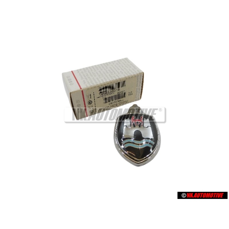 VW Original Wolfsburg Ultima Frente Rotulo Insignia Emblema - 1BM853601B