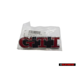 VW Original GTI Frente Rotulo Insignia Emblema Rojo - 5G0853679P WYR