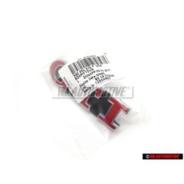 VW Original GTI Frente Rotulo Insignia Emblema Rojo - 5G0853679P WYR