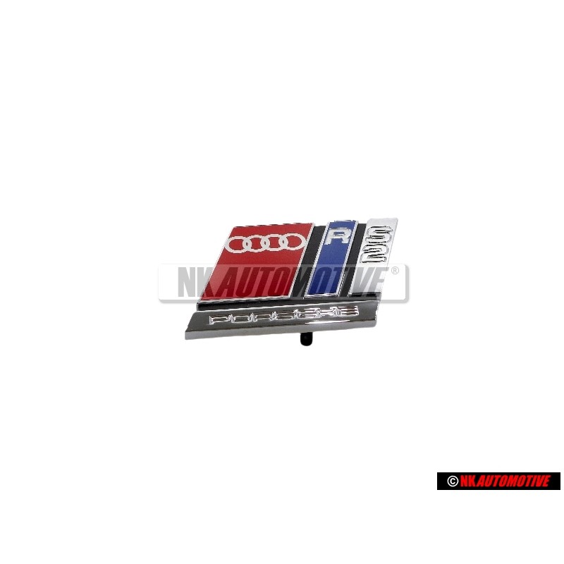 Audi Original RS2 Frente Rotulo Insignia Emblema Cromo Rojo - 8A0853735B 2ZZ