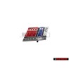 Audi Original RS2 Frente Rotulo Insignia Emblema Cromo Rojo - 8A0853735B 2ZZ