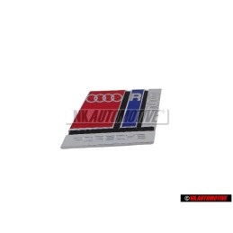 Audi Original RS2 Frente Rotulo Insignia Emblema Cromo Rojo - 8A0853735B 2ZZ