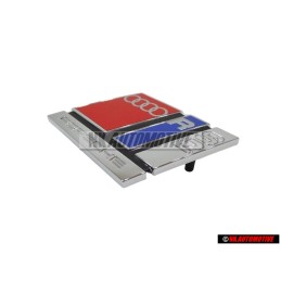 Audi Original RS2 Frente Rotulo Insignia Emblema Cromo Rojo - 8A0853735B 2ZZ