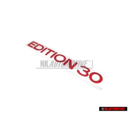 VW Original EDITION30 Trasero Rotulo Insignia Emblema - 1K0853675AHKTP