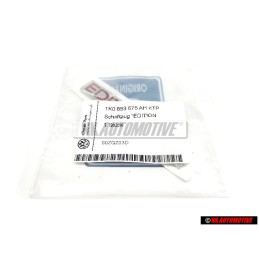 VW Original EDITION30 Trasero Rotulo Insignia Emblema - 1K0853675AHKTP