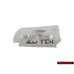 VW Original 2.0 TDI Trasero Rotulo Insignia Emblema Cromo - 3C0853675E 739