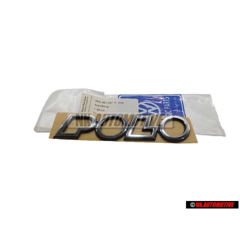 VW Original POLO Trasero Rotulo Insignia Emblema Cromo - 6N0853687E Z10