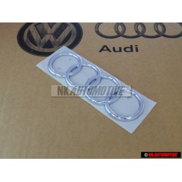 Audi Original Anillos Trasero Simbolo Insignia Emblema Cromo - 443853742 2ZZ