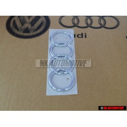 Audi Original Anillos Trasero Simbolo Insignia Emblema Cromo - 443853742 2ZZ