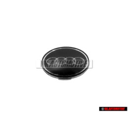 Audi Original Volante Simbolo Insignia Emblema Negro Cromo - 8A0419685