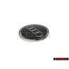 Audi Original Volante Simbolo Insignia Emblema Negro Cromo - 8A0419685