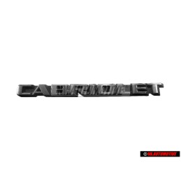VW Original CABRIOLET Trasero Rotulo Insignia Emblema - 155853687B GX2