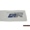 VW Original R LINE Lado Rotulo Insignia Emblema Cromo Azul - 5N0853688 HCE