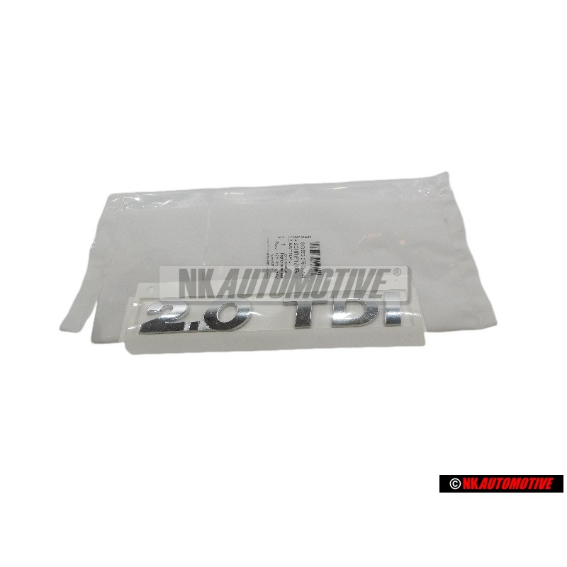 VW Original 2.0 TDI Trasero Rotulo Insignia Emblema Cromo - 5K0853675Q 739