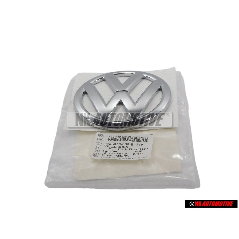 VW Original Frente Simbolo Insignia Emblema Cromo - 1K8853600B 739
