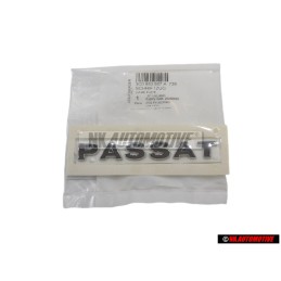 VW Original PASSAT Trasero Rotulo Insignia Emblema Cromo - 3C0853687A 739